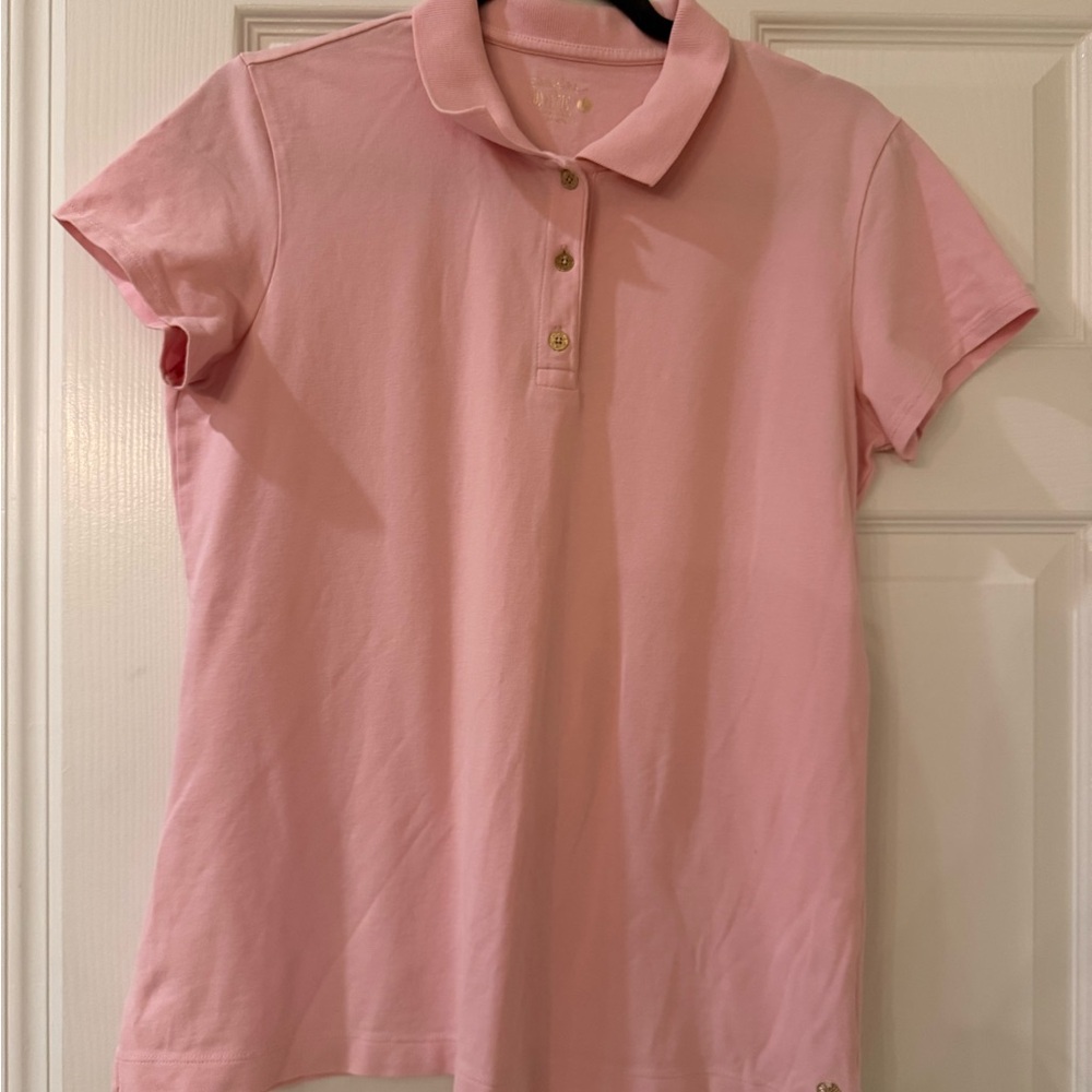 Lilly Pulitzer Baby Pink Collared Top